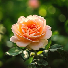 Tea Rose in Garden