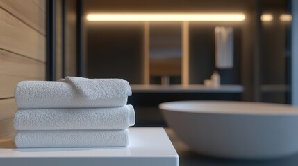 Luxurious Spa Bathroom with Soft Towels