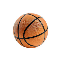 Fototapeta premium Close-Up of Textured Basketball with Black Lines