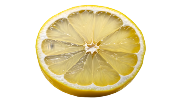 Lemon Slice Flower in Vibrant Yellow png