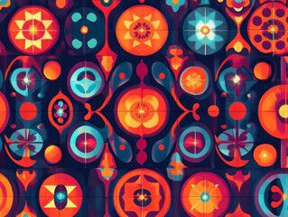 Vibrant Geometric Pattern Design