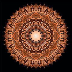 Naklejka premium A luxury mandala art and background