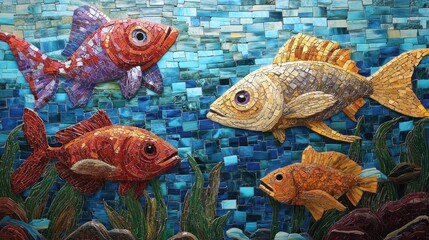 Mosaic Fish Art