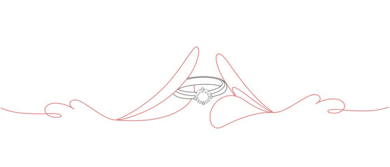 kiss on the lips line art vector illustration. valentine's day element design