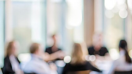 Leadership Retreat Blur - Fuzzy background of a retreat aimed at building leadership skills.
