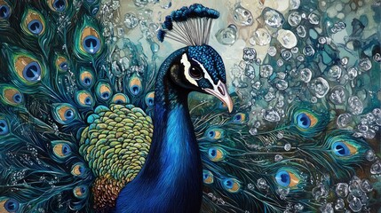 Peacock Feathers Artwork