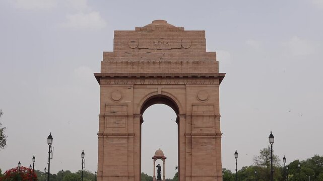 Beautiful architecture of India Gate in New Delhi, India.
