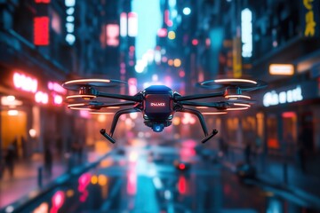 Robot in a luxurious home, serving drinks to guests and responding to voice commands.