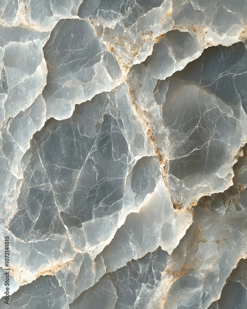 Poster a stunning close-up of a polished blue agate stone showcasing intricate patterns and textures, with 