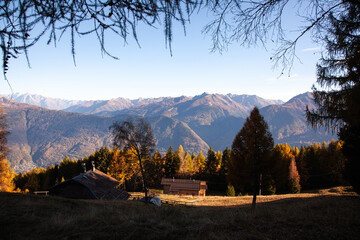 sunrise in the mountains