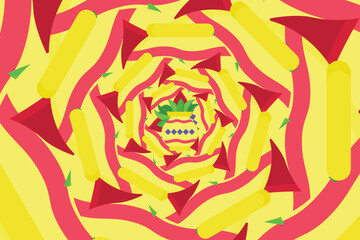 vector psychedelic optical illusion wallpaper or background