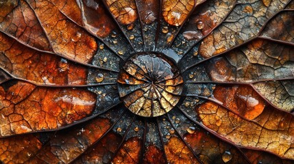Water Droplets on a Leaf