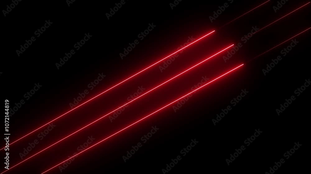 Poster abstract various color neon lights animated on a dark background seamless loop animation