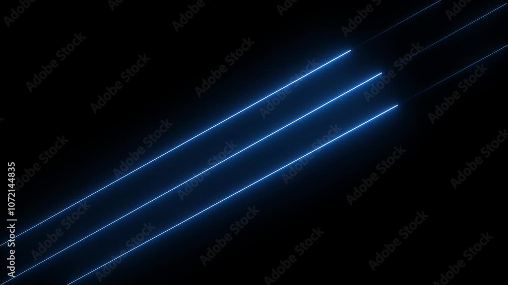 Poster abstract various color neon lights animated on a dark background seamless loop animation