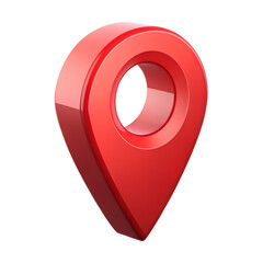 Red map pointer isolated on a transparent background,position marker, navigation,Red location icon 3d style,GPS,3D rendering,red location icon,PNG Red location pointer icon,Red Location Pin,Ai