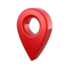 Red map pointer isolated on a transparent background,position marker, navigation,Red location icon 3d style,GPS,3D rendering,red location icon,PNG Red location pointer icon,Red Location Pin,Ai