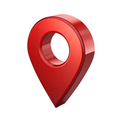 Red map pointer isolated on a transparent background,position marker, navigation,Red location icon 3d style,GPS,3D rendering,red location icon,PNG Red location pointer icon,Red Location Pin,Ai