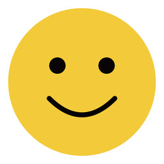 Classic Smiley Face Emoji Vector Icon

