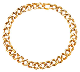 Obraz premium PNG Elegant gold chain bracelet jewelry