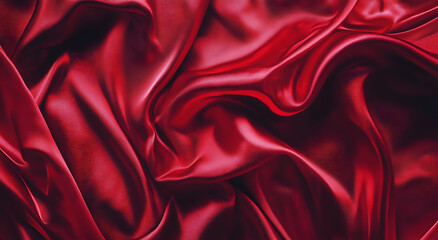 Obraz premium red satin background 