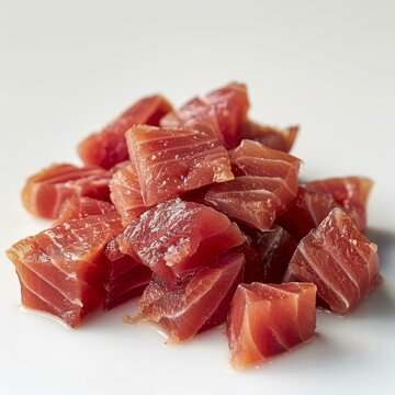diced raw tuna