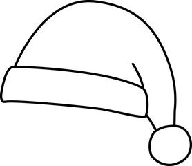 santa hat outline vector.
Christmas hat outline svg.
transparent background.
