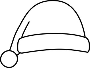 santa hat outline vector.
Christmas hat outline svg.
transparent background.