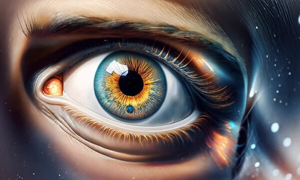Dreamcore eyeball iris art 