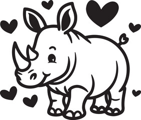 Creative animal vector illustration with a white background