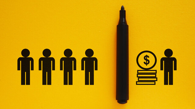 Outplacement and severance package of employees as business and financial concept