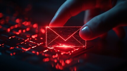 A phishing email targeting an employee, illustrating the persistent threat of social engineering in cybersecurity. Concept of cybersecurity awareness
