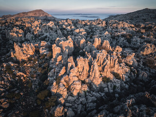 Torcal de Antequera desde punto de vista aéreo © Néstor Rodan