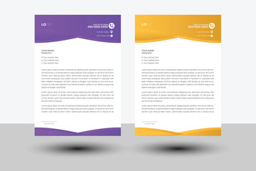 Simple but good looking editable letterhead design