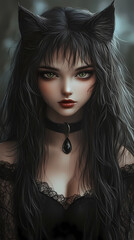 Mythical Anime Manga God with Animal-Human Hybrid Form