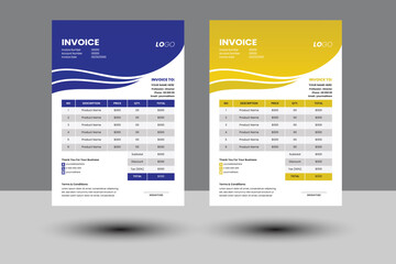 Simple but good looking editable invoice design