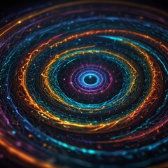 a spiral in a pool of water with a spiral design on the bottom.