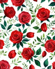 seamless pattern with roses