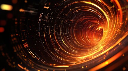 Obraz premium Abstract futuristic electronic circuit technology background 