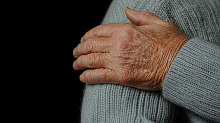 Fototapeta premium Doctor's Hand on Patient's Shoulder in Support