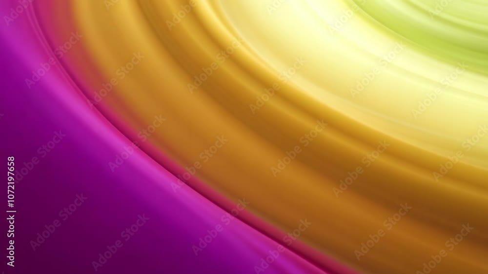 Poster yellow pink fluid light waves gradient effect abstract smooth 4k video motion footage gradient trans