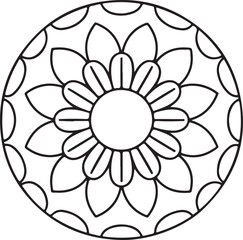 A hand-drawn mandala featuring delicate paisley and lotus motifs, layered in shades of blue and white on a watercolor-textured background