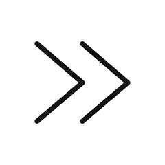 Next arrow icon black and white vector outline sign