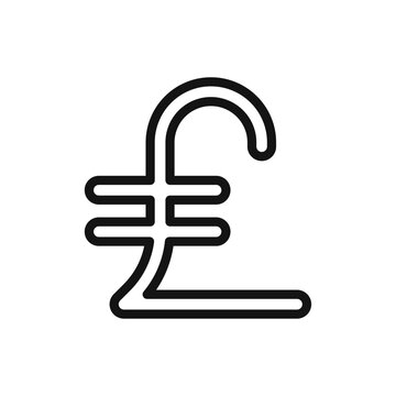 recommend clip art: Pound icon black and white vector outline sign