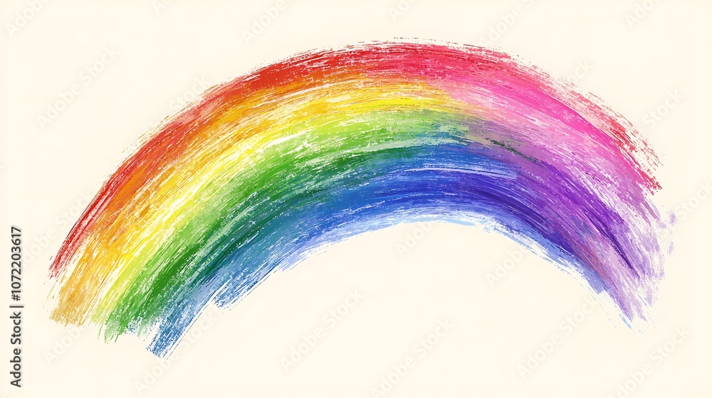 Aufkleber soft and colorful rainbow gradient illustration on subtle background for creative and artistic proje