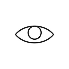 Show icon black and white vector outline sign