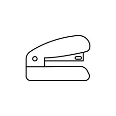 Stapler icon black and white vector outline sign