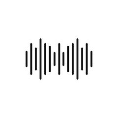 Voice icon black and white vector outline sign