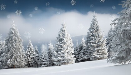 Fototapeta premium Christmas. 3D. White Christmas
