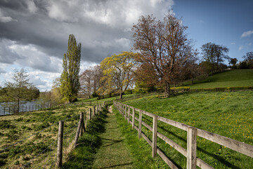 Fototapeta premium Fences in the Landscape