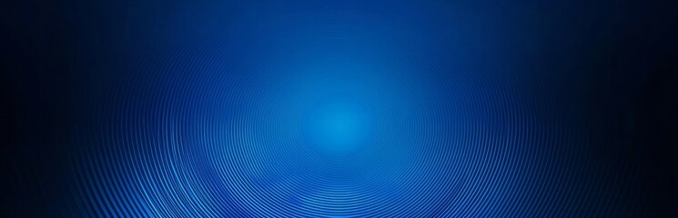 Abstract Blue Background with Concentric Circles
